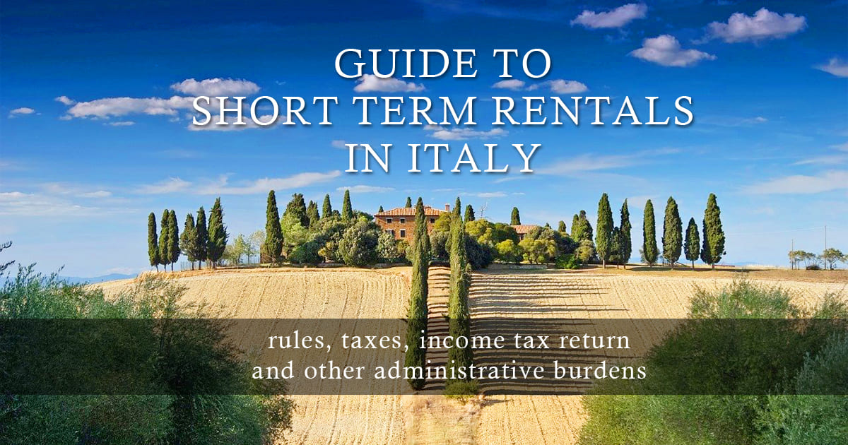 Guide to short term rentals regulations in Italy